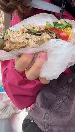 Sorry for the picture, but it was the veggie sandwich with sourdough bread (you can choose your bread). Costs 13000 won (8,2€)  at URT 유알티 in Seoul