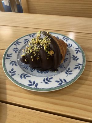 Chocolate pistachio croissant   at URT 유알티 in Seoul