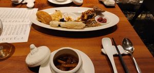 Double boiled mushroom soup at Cantonese en Ken Takase in Tokyo