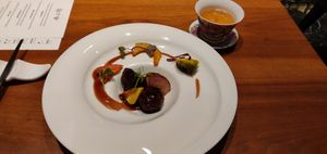 Sweet sour pork like meatball at Cantonese en Ken Takase in Tokyo