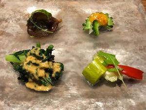 Assorted appetizers at Cantonese en Ken Takase in Tokyo