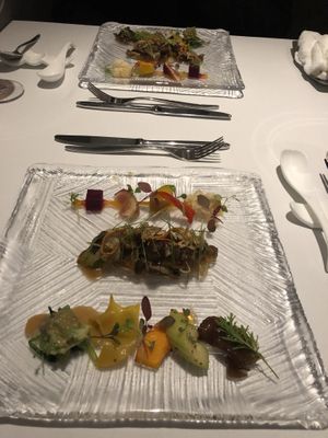 Variety of seasonal marinated vegetables and pickles at Cantonese en Ken Takase in Tokyo