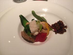 Fake meat and nuts at Cantonese en Ken Takase in Tokyo