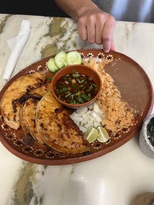 One of the birria options  at Andaluz in Houston