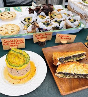Baked goods & savory offerings   at The Veggie Martian in Malibu