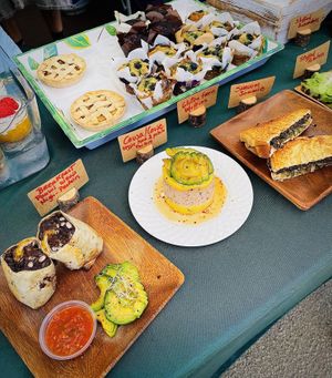 Baked goods & savory selections   at The Veggie Martian in Malibu