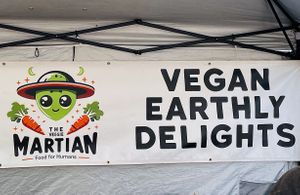 ✨👽🥕  at The Veggie Martian in Malibu