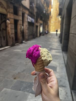   at Gocce di Latte Vegana in Barcelona