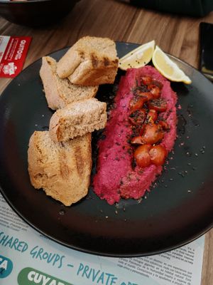 Hummus at Jumandy Organic Garden in Quito