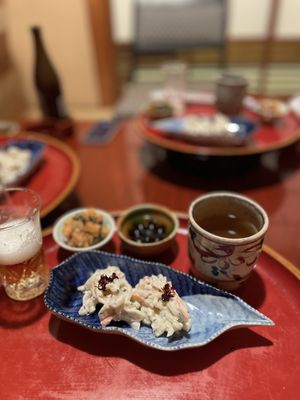 Carrot and daikon in a tofu/sesame sauce  at Itosho in Tokyo