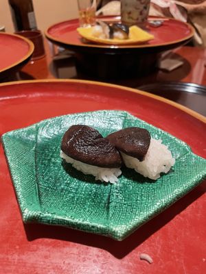 Shiitake sushii  at Itosho in Tokyo