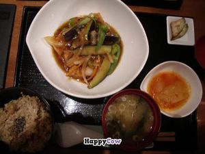 Lunch set at Sumi-Bio in Tokyo