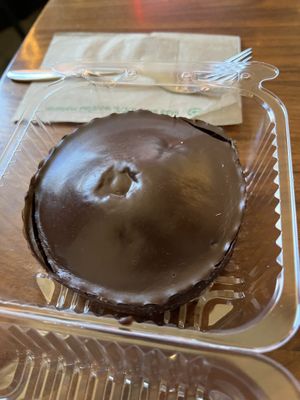 Vegan chocolate ganache   at Izzio Bakery and Cafe in Denver