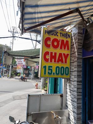 Sign outside at Phước Thiện in Ho Chi Minh City