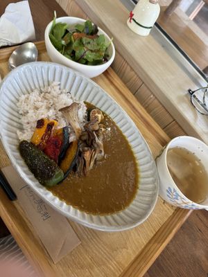 Mixed vegetable curryy  at Cafe Macro Miyori - 美与利 カフェマクロビヨリ in Fukuyama