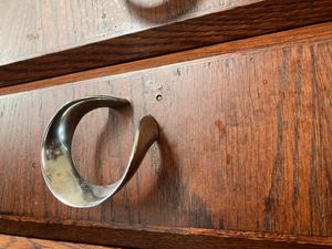 Dirty wall and broken hook next to our table   at Chaophraya in Glasgow