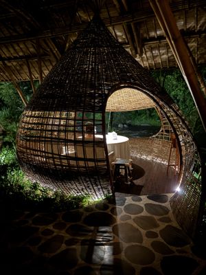 Bamboo Pod  at Kubu At Mandapa in Gianyar