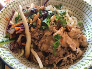 Satay Jackfruit Bowl at Wild Thyme in Norwich