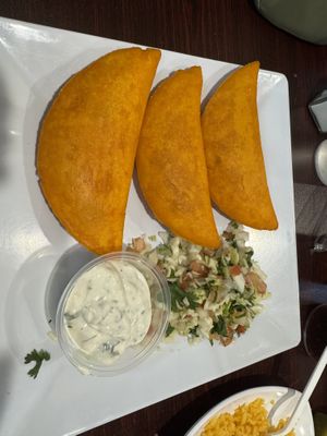 Vegan empanadas   at Tia's Tacos in Daytona Beach