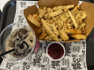 Thanksgiving poutine  at Odd Burger in Vancouver