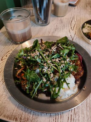 Potato waffle (like a homemade hash brown) at Café Bauchgefühl  in Cologne