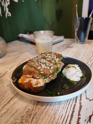 Kimchi toastie at Café Bauchgefühl  in Cologne