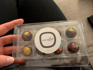 Passion fruit drops at MMELO Boutique Confections in Columbus