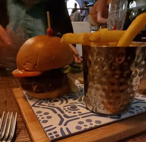 Middle Eastern Burger at Willow  in Telford