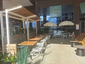 Outdoor seating at Willow  in Telford