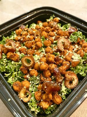 Kale Caesar salad with crispy chickpea croutons and figs  at Ittle Litaly in Coral Gables