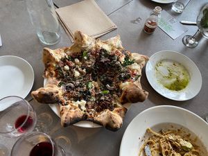 Sausage pizza at Ittle Litaly in Coral Gables