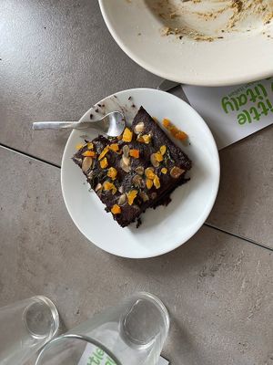 Chocolate brownie at Ittle Litaly in Coral Gables