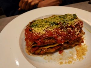 Lasagna Dell'Amoren
Zucchini Layers, Sofrito Vegetable, Spaghetti Sauce, Mozzarella Cheese, Ricotta Cheese, Kale, Pesto Sauce and Parmesan at Ittle Litaly in Coral Gables