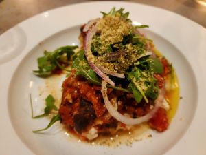 Eggplant Rollatini
Eggplant Slice, Eggplant Ricotta, Red Onions, Lemon Oil, Parmesan at Ittle Litaly in Coral Gables