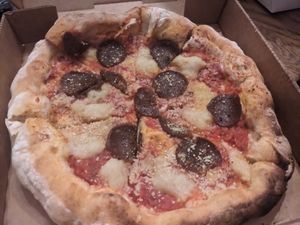 Pepperoni pizza at Ittle Litaly in Coral Gables