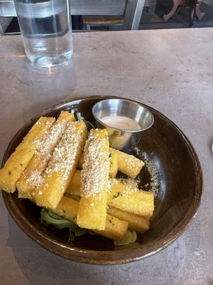 Polenta fries…really good   at Ittle Litaly in Coral Gables