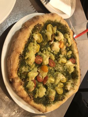 Pesto pizza   at Ittle Litaly in Coral Gables