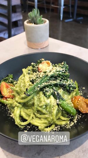 Pesto Alfredo 🖤🌱 at Ittle Litaly in Coral Gables