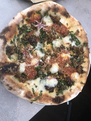 Sausage pizza at Ittle Litaly in Coral Gables