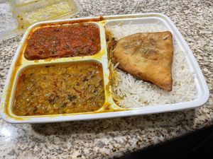 Vegan combo  at Indian Affair Takeout in Ottawa