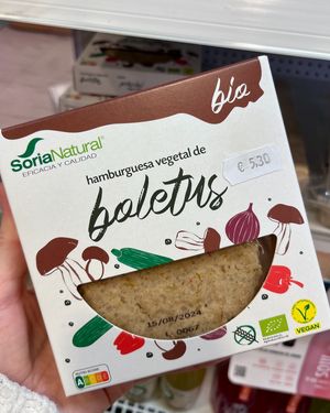 Mushroom burger at Centro Dietético Astur - Plaza America in Oviedo