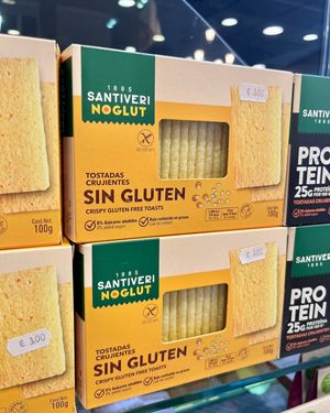 Vegan gluten free dry bread at Centro Dietético Astur - Plaza America in Oviedo