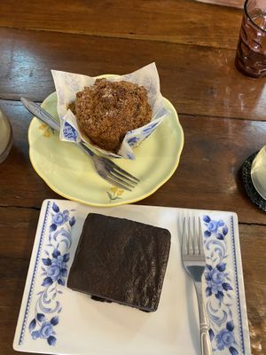 Banana Muffin and Chocolate Brownie   at The Muffin Man in Phnom Penh