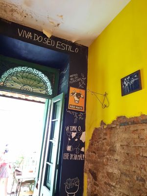 Decoração interior at Rango Vegan in Salvador