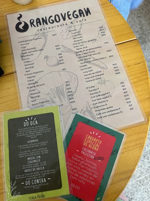 Menus  at Rango Vegan in Salvador