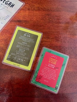 Menu do dia e menu sazonal   at Rango Vegan in Salvador