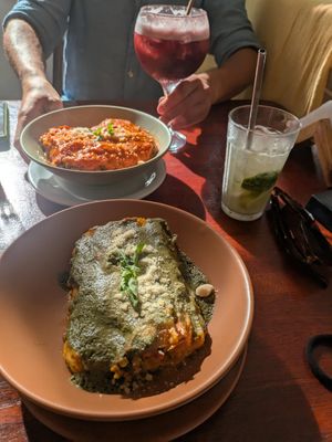 Vegan lasagna, two types at Rango Vegan in Salvador