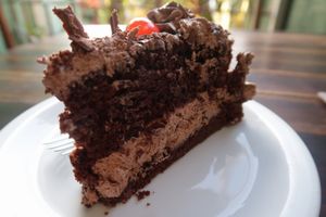 Delicious cake at Rango Vegan in Salvador