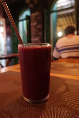 Açaí juice at Rango Vegan in Salvador