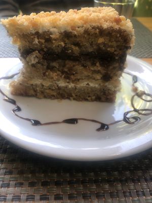 Yummy dessert at Rango Vegan in Salvador